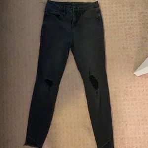 Target high rise distressed skinny